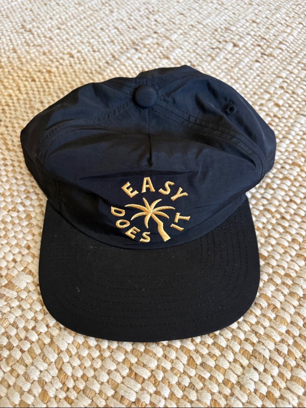 Katin Navy Blue Cap with Gold Embroidered Palm - "Easy Does It"